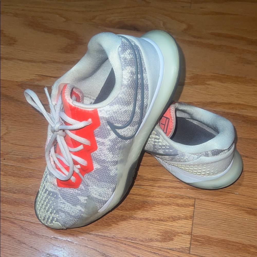 Nike Camouflage Sneakers with Red Accents